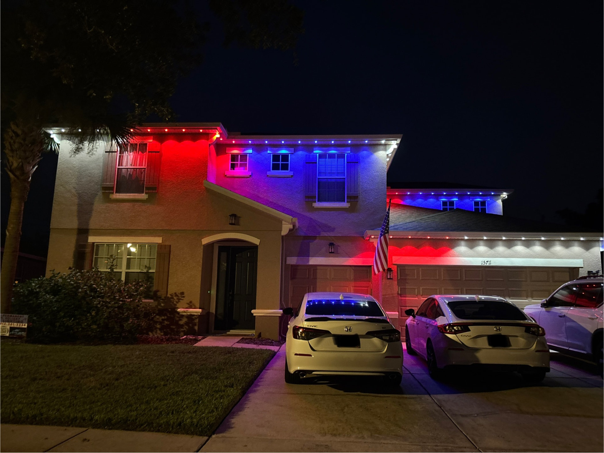 Permanent LED lighting install in the DFW area, project 1
