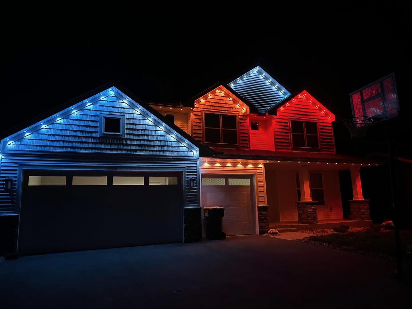 Permanent LED lighting install in the DFW area, project 2